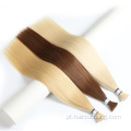 Extensão de cabelo a granel Cor de luz clara natural Virgem indiana 100% Remy Hair a granel 20 22 polegadas 100g Afro Afro Bulk Human Hair